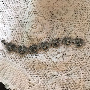 Sterling frog bracelet